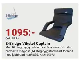 Erlandsons Brygga E-Bridge Vikstol Captain erbjuda