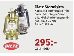 Erlandsons Brygga Dietz Stormlykta erbjuda