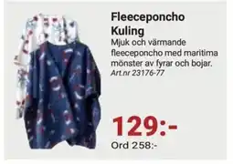 Erlandsons Brygga Fleeceponcho Kuling erbjuda