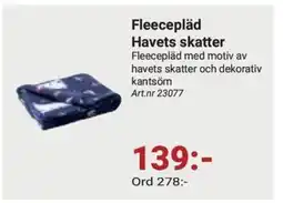 Erlandsons Brygga Fleecepläd Havets skatter erbjuda