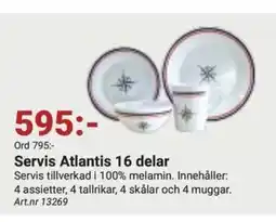 Erlandsons Brygga Servis Atlantis 16 delar erbjuda