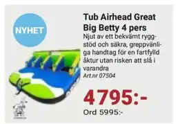 Erlandsons Brygga Tub Airhead Great Big Betty 4 pers erbjuda