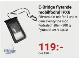 Erlandsons Brygga E-Bridge flytande mobilfodral IPX8 erbjuda