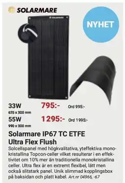 Erlandsons Brygga Solarmare IP67 TC ETFE Ultra Flex Flush erbjuda