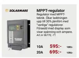 Erlandsons Brygga Solarmare MPPT-regulator erbjuda