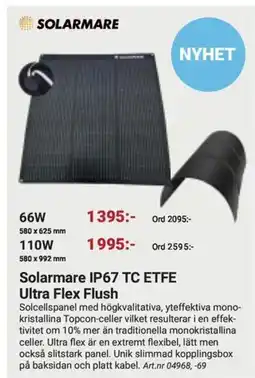 Erlandsons Brygga Solarmare IP67 TC ETFE Ultra Flex Flush erbjuda
