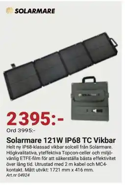 Erlandsons Brygga Solarmare 121W IP68 TC Vikbar erbjuda