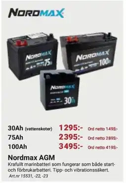 Erlandsons Brygga Nordmax AGM erbjuda