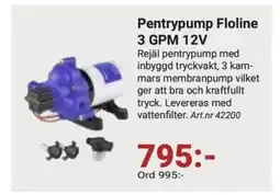 Erlandsons Brygga Pentrypump Floline 3 GPM 12V erbjuda