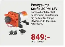 Erlandsons Brygga Pentrypump Seaflo 3GPM 12V erbjuda