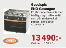 Erlandsons Brygga Gasolspis ENO Gascogne erbjuda