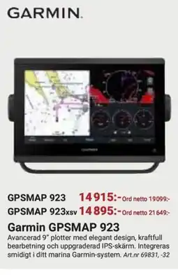 Erlandsons Brygga Garmin GPSMAP 923 erbjuda