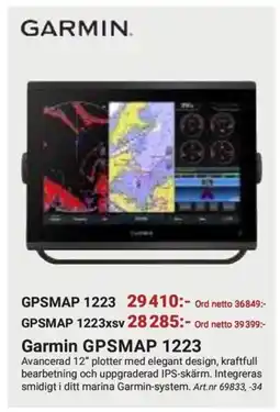 Erlandsons Brygga Garmin GPSMAP 1223 erbjuda