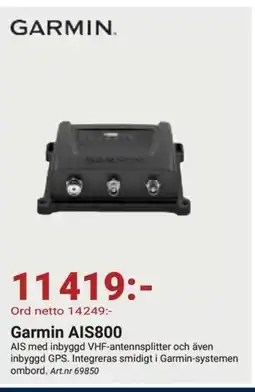 Erlandsons Brygga Garmin AIS800 erbjuda