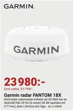 Erlandsons Brygga Garmin radar FANTOM 18X erbjuda