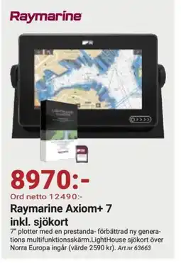 Erlandsons Brygga Raymarine Axiom+ 7 inkl. sjökort erbjuda