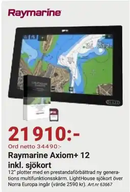 Erlandsons Brygga Raymarine Axiom+ 12 inkl. sjökort erbjuda