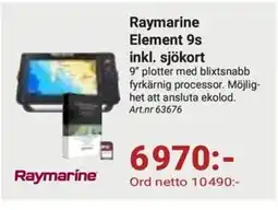 Erlandsons Brygga Raymarine Element 9s inkl. sjökort erbjuda