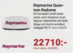 Erlandsons Brygga Raymarine Quan- tum Radome erbjuda