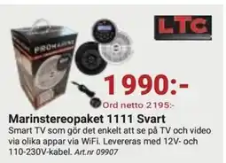 Erlandsons Brygga Marinstereopaket 1111 Svart erbjuda