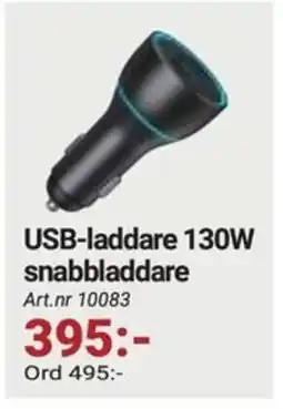 Erlandsons Brygga USB-laddare 130W snabbladdare erbjuda