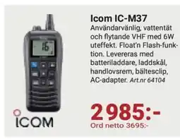 Erlandsons Brygga Icom IC-M37 erbjuda