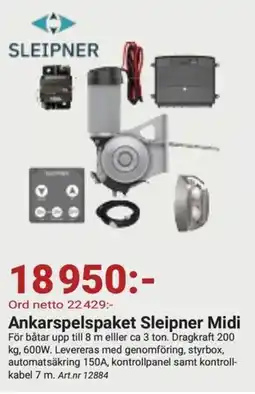 Erlandsons Brygga Ankarspelspaket Sleipner Midi erbjuda