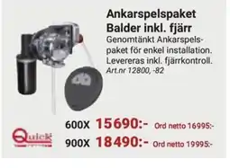 Erlandsons Brygga Ankarspelspaket Balder inkl. fjärr erbjuda