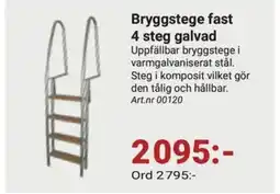 Erlandsons Brygga Bryggstege fast 4 steg galvad erbjuda