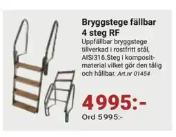 Erlandsons Brygga Bryggstege fällbar 4 steg RF erbjuda