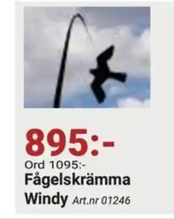 Erlandsons Brygga Fågelskrämma Windy erbjuda