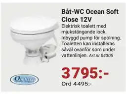 Erlandsons Brygga Båt-WC Ocean Soft Close 12V erbjuda