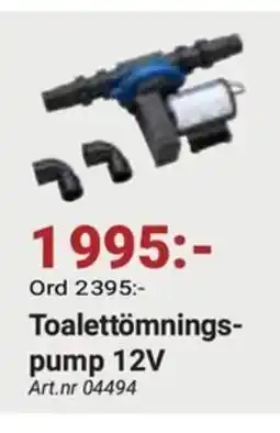 Erlandsons Brygga Toalettömnings- pump 12V erbjuda