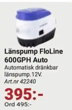 Erlandsons Brygga Länspump FloLine 600GPH Auto erbjuda