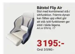 Erlandsons Brygga Båtstol Flip Air erbjuda