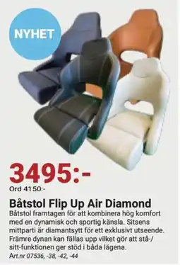 Erlandsons Brygga Båtstol Flip Up Air Diamond erbjuda