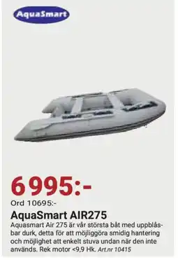 Erlandsons Brygga AquaSmart AIR275 erbjuda