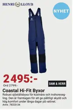 Erlandsons Brygga Coastal Hi-Fit Byxor erbjuda
