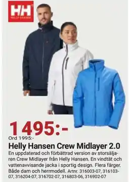 Erlandsons Brygga Helly Hansen Crew Midlayer 2.0 erbjuda