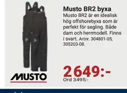 Erlandsons Brygga Musto BR2 byxa erbjuda