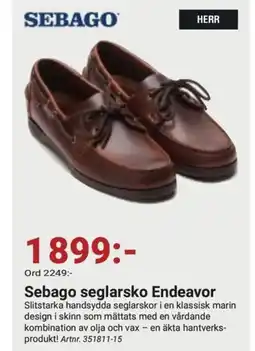 Erlandsons Brygga Sebago seglarsko Endeavor erbjuda