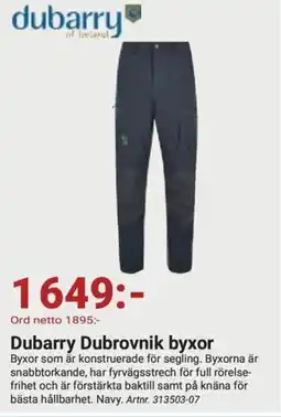 Erlandsons Brygga Dubarry Dubrovnik byxor erbjuda
