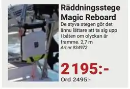 Erlandsons Brygga Räddningsstege Magic Reboard erbjuda