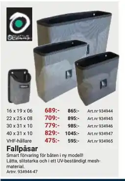 Erlandsons Brygga Fallpåsar erbjuda