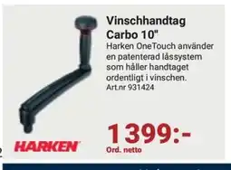Erlandsons Brygga Vinschhandtag Carbo 10" erbjuda