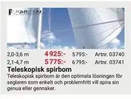 Erlandsons Brygga Teleskopisk spirbom erbjuda
