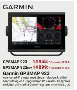 Erlandsons Brygga Garmin GPSMAP 923 erbjuda