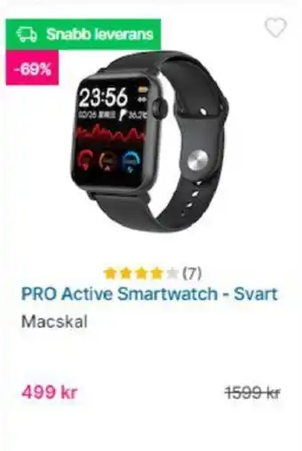 CDON Macskal PRO Active Smartwatch - Svart erbjuda
