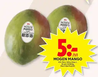 ICA Maxi ICA Mogen Mango 325g erbjuda