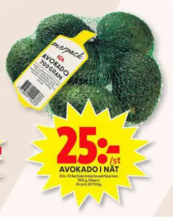 ICA Maxi ICA Avokado I Nät 700g erbjuda